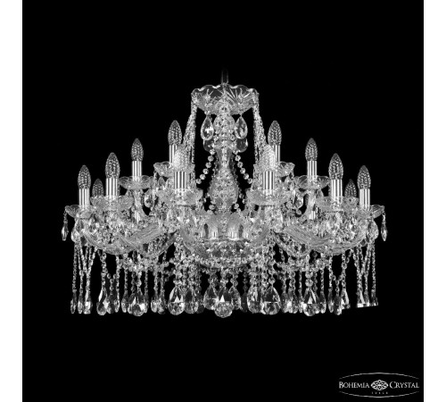 Подвесная люстра Bohemia Ivele Crystal 1413/12+6/300 Ni