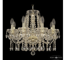 Подвесная люстра Bohemia Ivele Crystal 5413/8/165 G Clear/M-1G