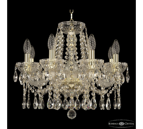 Подвесная люстра Bohemia Ivele Crystal 5413/8/165 G Clear/M-1G Подвесная люстра Bohemia Ivele Crystal 5413/8/165 G Clear/M-1G