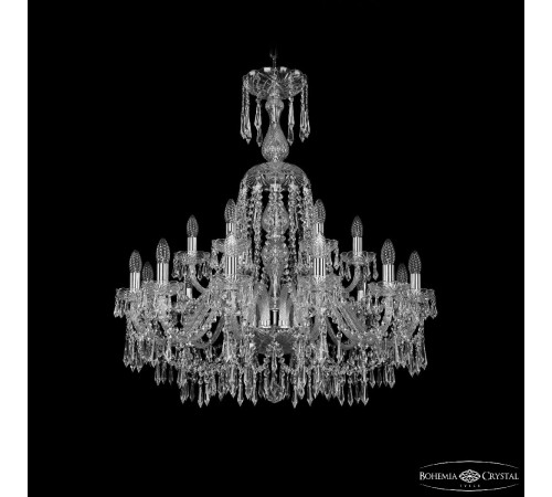 Подвесная люстра Bohemia Ivele Crystal 1403/12+6/300/XL-95 Ni