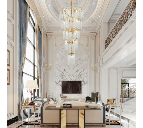 Каскадная люстра Arte Milano 23416.800-1600.28.E14.A.5D GD Каскадная люстра Arte Milano 23416.800-1600.28.E14.A.5D GD