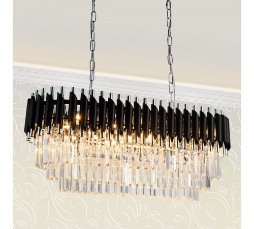 Подвесная люстра Natali Kovaltseva DARIAN 76017/8C CHROME BLACK Подвесная люстра Natali Kovaltseva DARIAN 76017/8C CHROME BLACK