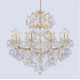 Подвесная люстра Crystal Lux Isabel SP11 Gold/Transparent