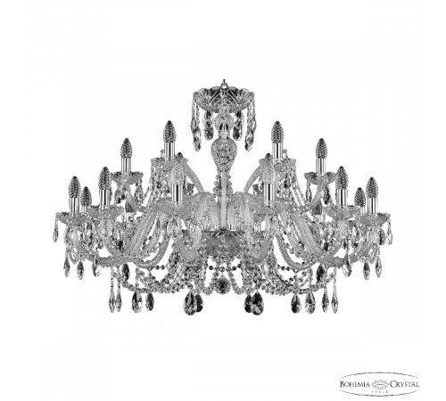 Подвесная люстра Bohemia Ivele Crystal 105/12+6/360 Ni Подвесная люстра Bohemia Ivele Crystal 105/12+6/360 Ni