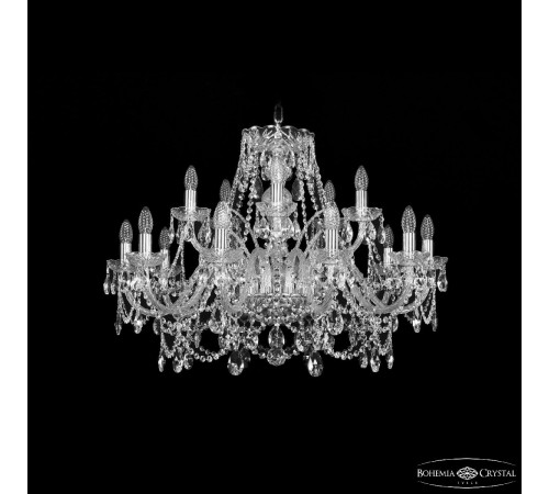 Подвесная люстра Bohemia Ivele Crystal 1411/10+5/300 Ni