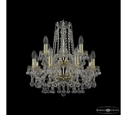 Подвесная люстра Bohemia Ivele Crystal 1409/8+4/160/2d G Подвесная люстра Bohemia Ivele Crystal 1409/8+4/160/2d G