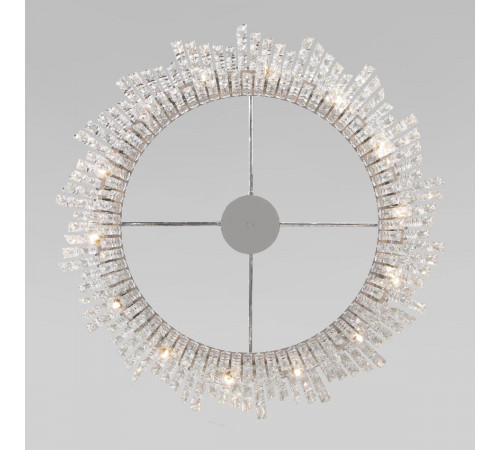 Подвесная люстра Eurosvet Blitz 60159 хром/ прозрачный хрусталь Strotskis a065322