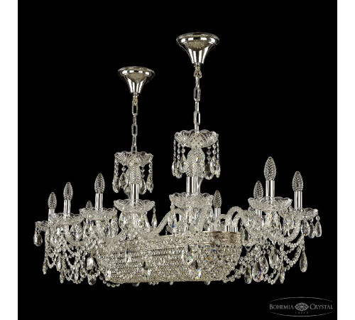 Подвесная люстра Bohemia Ivele Crystal 1453/12/195/800 Ni Подвесная люстра Bohemia Ivele Crystal 1453/12/195/800 Ni