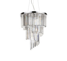 Подвесная люстра Ideal Lux Carlton SP12 Cromo 166247
