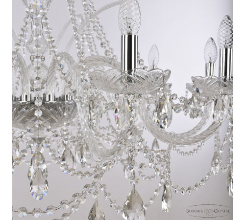 Подвесная люстра Bohemia Ivele Crystal 1411/10/360 Ni Подвесная люстра Bohemia Ivele Crystal 1411/10/360 Ni