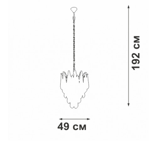 Подвесная люстра Vitaluce V5886-8/7 Подвесная люстра Vitaluce V5886-8/7