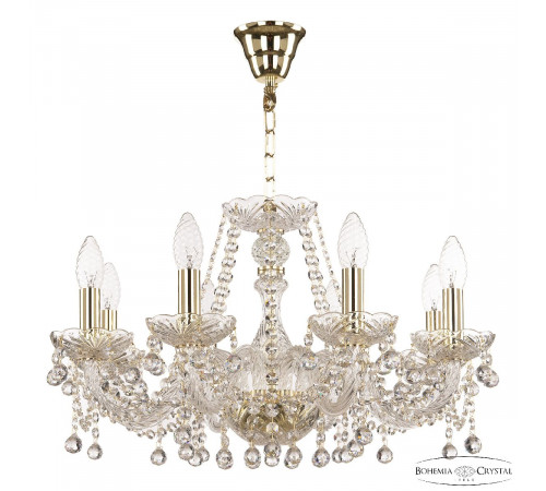 Подвесная люстра Bohemia Ivele Crystal 108/8/195 G Подвесная люстра Bohemia Ivele Crystal 108/8/195 G