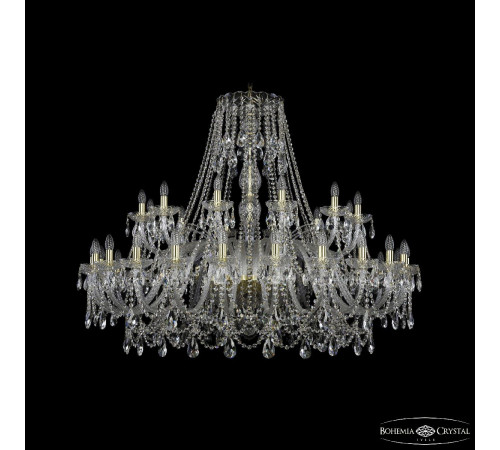 Подвесная люстра Bohemia Ivele Crystal 1411/24+12/530 G Подвесная люстра Bohemia Ivele Crystal 1411/24+12/530 G