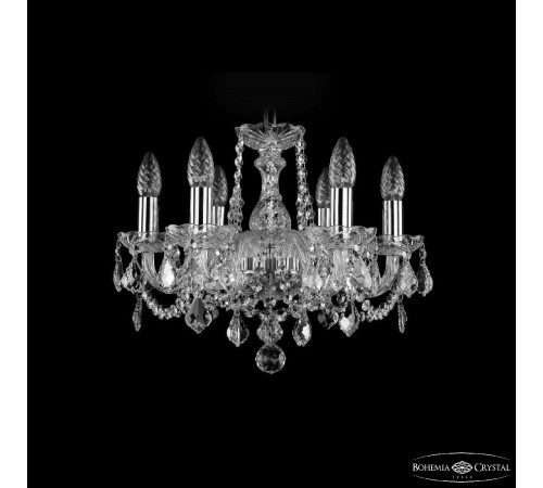 Подвесная люстра Bohemia Ivele Crystal 1402/6/141 Ni Leafs