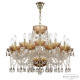 Подвесная люстра Bohemia Ivele Crystal 5413/10+5/240 G Amber/M-1G