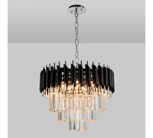 Подвесная люстра Natali Kovaltseva DARIAN 76017/5C CHROME BLACK Подвесная люстра Natali Kovaltseva DARIAN 76017/5C CHROME BLACK