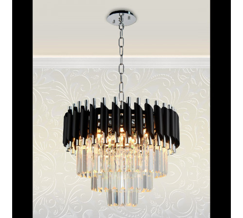 Подвесная люстра Natali Kovaltseva DARIAN 76017/5C CHROME BLACK Подвесная люстра Natali Kovaltseva DARIAN 76017/5C CHROME BLACK