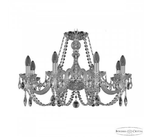 Подвесная люстра Bohemia Ivele Crystal 101/8/240 Ni Подвесная люстра Bohemia Ivele Crystal 101/8/240 Ni