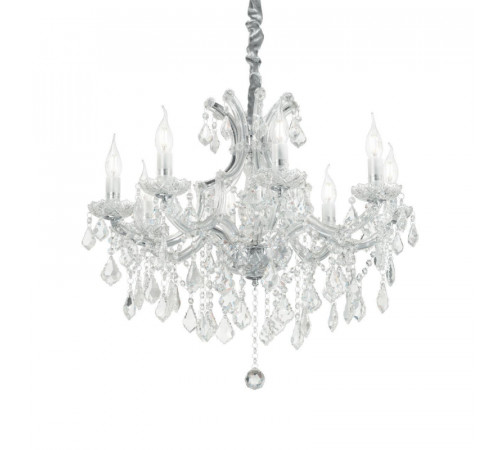 Подвесная люстра Ideal Lux Napoleon SP8 Cromo 167244 Подвесная люстра Ideal Lux Napoleon SP8 Cromo 167244