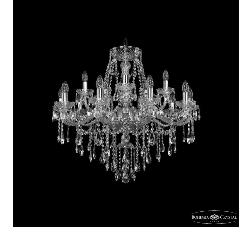Подвесная люстра Bohemia Ivele Crystal 1415/10+5/300 Ni