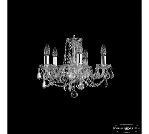 Подвесная люстра Bohemia Ivele Crystal 1402/5/141 Ni Leafs Подвесная люстра Bohemia Ivele Crystal 1402/5/141 Ni Leafs