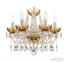 Подвесная люстра Bohemia Ivele Crystal 5413/6/141 G Amber/M-1H