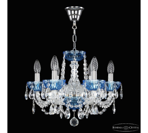 Подвесная люстра Bohemia Ivele Crystal 5402/6/141 Ni Aquamarine/M-1G Подвесная люстра Bohemia Ivele Crystal 5402/6/141 Ni Aquamarine/M-1G