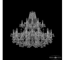 Подвесная люстра Bohemia Ivele Crystal 1409/12+6/360/2d Ni