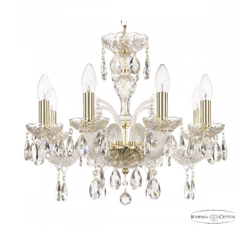 Подвесная люстра Bohemia Ivele Crystal 118/8/165 G Подвесная люстра Bohemia Ivele Crystal 118/8/165 G