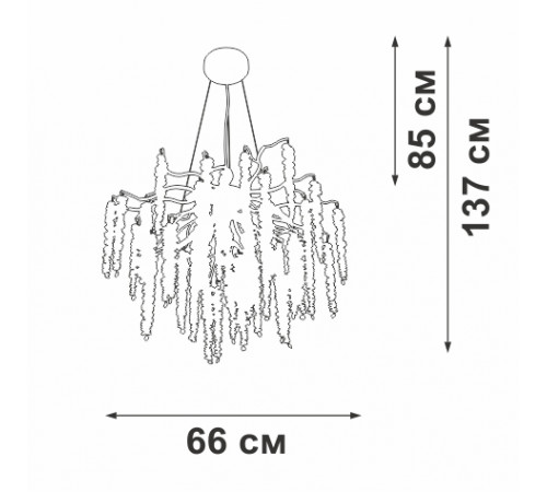 Подвесная люстра Vitaluce V28551-9/7S Подвесная люстра Vitaluce V28551-9/7S