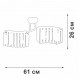 Потолочная люстра Vitaluce V5884-0/4PL