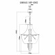 Подвесная люстра Lumien Hall Лиссоне LH0043/18P-GDCG