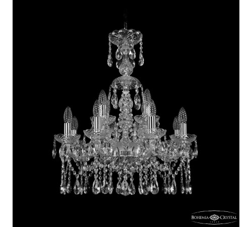 Подвесная люстра Bohemia Ivele Crystal 1413/8+4/200/XL-66 Ni Подвесная люстра Bohemia Ivele Crystal 1413/8+4/200/XL-66 Ni