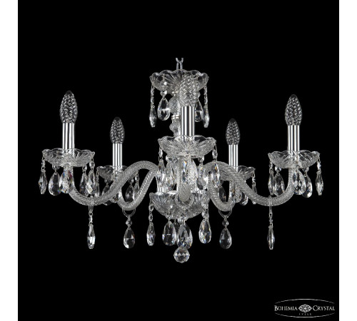 Подвесная люстра Bohemia Ivele Crystal 117/5/195 Ni Подвесная люстра Bohemia Ivele Crystal 117/5/195 Ni