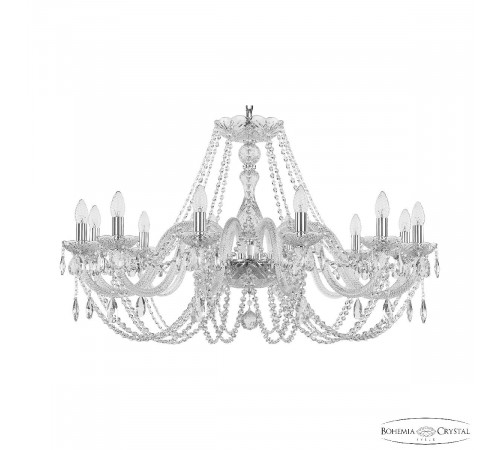 Подвесная люстра Bohemia Ivele Crystal 101/12/360 Ni Подвесная люстра Bohemia Ivele Crystal 101/12/360 Ni