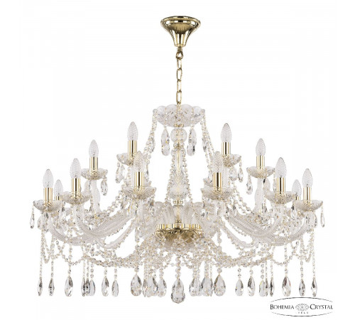 Подвесная люстра Bohemia Ivele Crystal 107/12+6/360 G