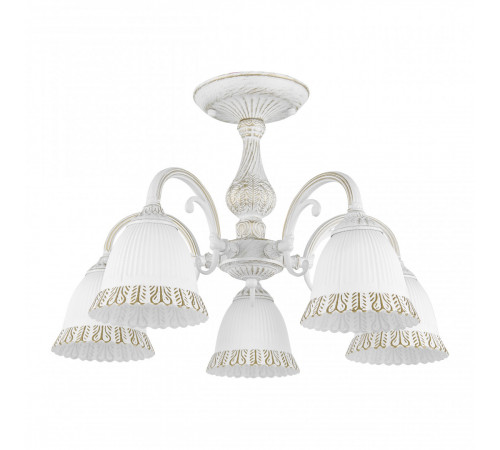 Потолочная люстра Arte Milano 347410/5 WT+G Потолочная люстра Arte Milano 347410/5 WT+G