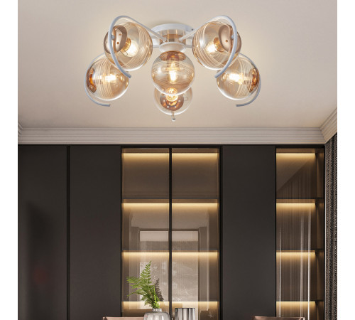 Потолочная люстра Arte Milano Amalfi 326208/5+1 WH+FG
