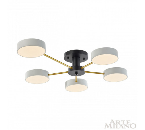 Потолочная люстра Arte Milano Ferrara 252006/5 Bk/Wh Потолочная люстра Arte Milano Ferrara 252006/5 Bk/Wh
