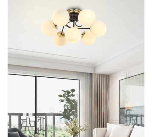 Потолочная люстра Arte Milano Neapolis 276408/6+1 BK/GD