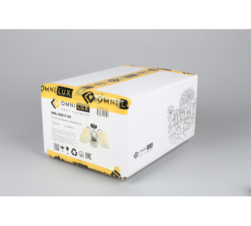 Потолочная люстра Omnilux Cardillo OML-56617-05 Потолочная люстра Omnilux Cardillo OML-56617-05
