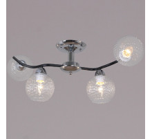 Потолочная люстра Reluce 07624-0.3-04 CR+BK Потолочная люстра Reluce 07624-0.3-04 CR+BK