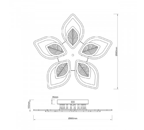 Потолочная люстра Escada Anise 10288/10LED Потолочная люстра Escada Anise 10288/10LED