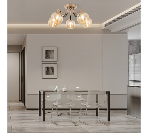 Потолочная люстра Arte Milano Amalfi 322306/5 FG+BK Потолочная люстра Arte Milano Amalfi 322306/5 FG+BK