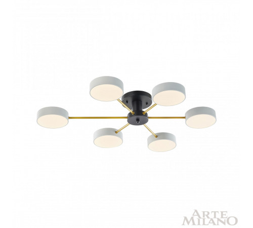 Потолочная люстра Arte Milano Ferrara 252006/6 Bk/Wh Потолочная люстра Arte Milano Ferrara 252006/6 Bk/Wh