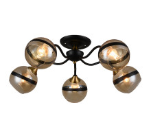 Потолочная люстра IMEX MD.3595-5-S COFFEE+FGD