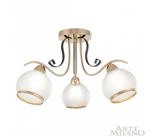Потолочная люстра Arte Milano Amalfi 323306/3 FG+BK Потолочная люстра Arte Milano Amalfi 323306/3 FG+BK
