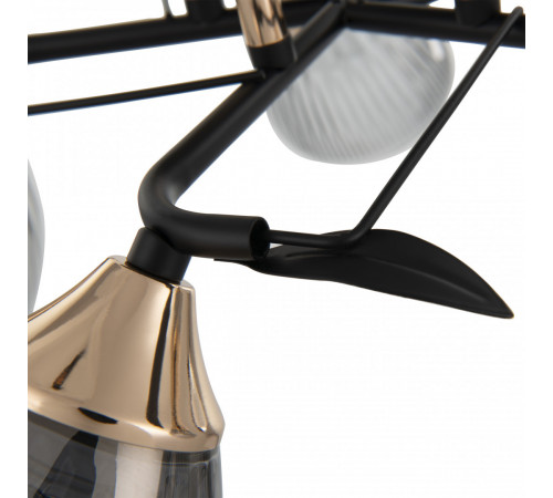 Потолочная люстра Arte Milano Amalfi 322610/5 BK+FG Потолочная люстра Arte Milano Amalfi 322610/5 BK+FG