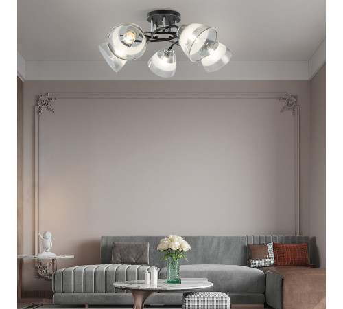 Потолочная люстра Arte Milano Amalfi 327685/5A BK+CR Потолочная люстра Arte Milano Amalfi 327685/5A BK+CR