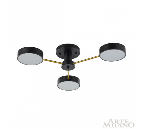 Потолочная люстра Arte Milano Ferrara 252006/3 Bk/Bk Потолочная люстра Arte Milano Ferrara 252006/3 Bk/Bk
